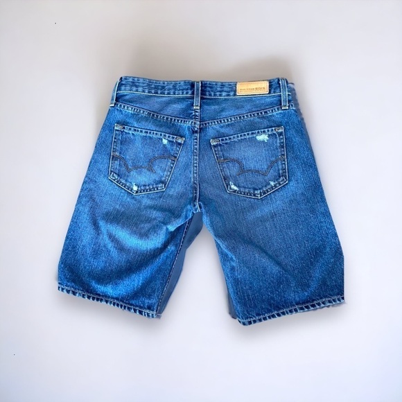 Big Star Joey Distressed Boyfriend Blue Jean Denim Shorts, Women’s Size 25 - Picture 3 of 12